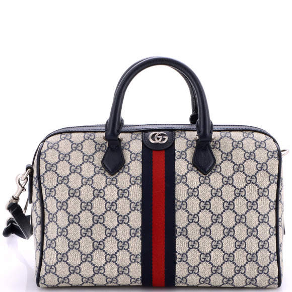 Gucci Medium Ophidia Convertible Boston Bag GG Coated Canvas - Picture 1 of 5